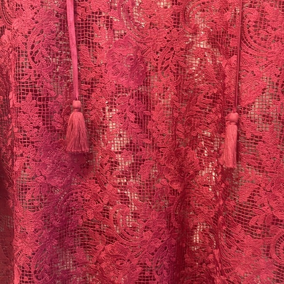 JOHHNY WAS Harper lace burgundy NWT XL BOHEMIAN STYLE DRESS! - Picture 5 of 5